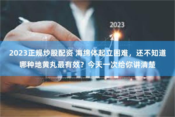 2023正规炒股配资 海绵体起立困难，还不知道哪种地黄丸最有效？今天一次给你讲清楚