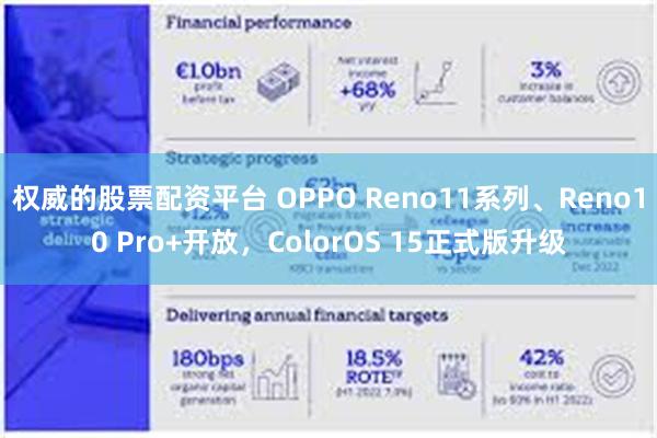 权威的股票配资平台 OPPO Reno11系列、Reno10 Pro+开放，ColorOS 15正式版升级